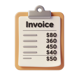 Stylish Invoice Icon for Business Use