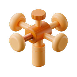 Irrigation Sprinkler Valve Multi-Port 3D Icon