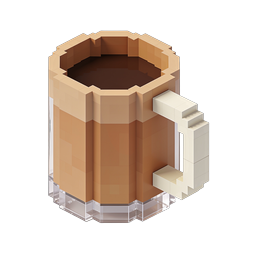 Isometric Beer Mug Icon - 3D Low-Poly Design