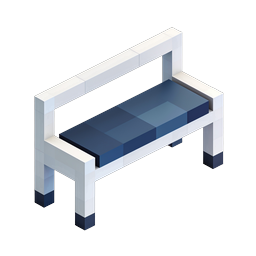 Isometrisches Bank-Icon | 3D-Möbelillustration