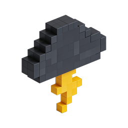 Isometric 3D Block Structure Icon - Cube Building Design