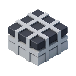 Isometric Bound Cube Package Icon | 3D Container