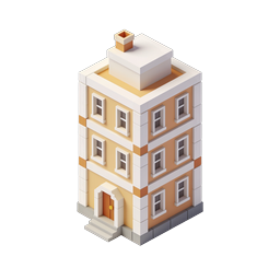 Isometric Building Icon | 3D House Illustration
