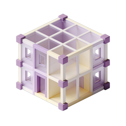 Isometric Building Model Icon | Modern 3D Architecture