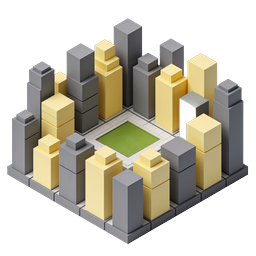 Isometric City Block Icon | Urban Architecture