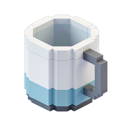 Isometric Coffee Mug Icon - 3D Cup Illustration