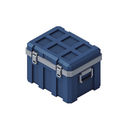 Isometric Blue Storage Crate Icon for Logistics & Shipping