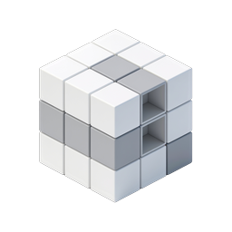 Isometric 3D Cube Block Icon | Modern Minimal Design