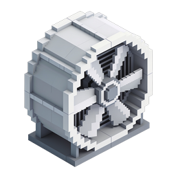 Isometric Cube Block Icon | Voxel 3D Object PNG