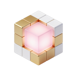 Isometric Cube Cluster 3D Icon | Modular Tech Design