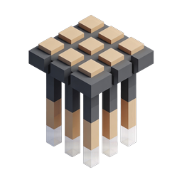 Isometric Cube Platform 3D Icon - Modern Geometric Design