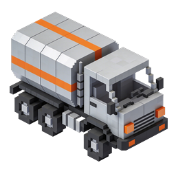 Isometric Delivery Truck Icon - 3D Semi-Trailer Illustration