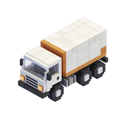 Isometric Delivery Truck Icon - Cargo Transport Vector