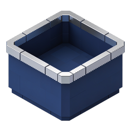 Isometric Empty Treasure Chest Icon - 3D Storage Box