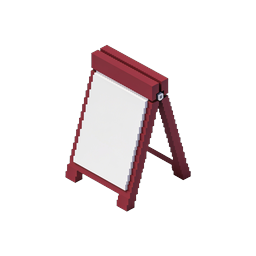 Isometric Flip Notepad Icon - 3D Desktop Memo Stand