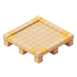Isometric Game Platform Board Icon | 3D Tile Grid Design