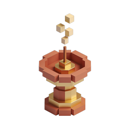 Isometric Geometric Tower 3D Icon | Modern Design Asset