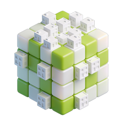 Isometric Green City Block 3D Icon | Eco Urban Design