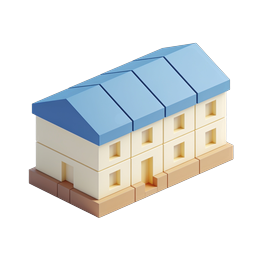 Isometric House Icon - 3D Building Illustration