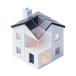 Isometric House Icon - 3D Modern Home Illustration