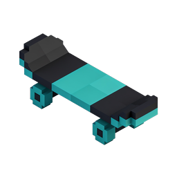 Icône de Hoverboard Isométrique - Design de Véhicule de Science-Fiction 3D
