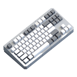 Isometric Computer Keyboard Icon - 3D Tech Icon