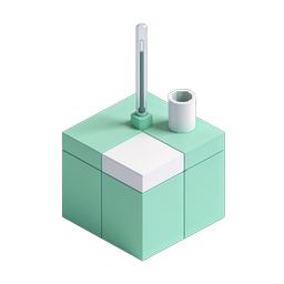 Isometric Lab Cube - 3D Science & Research Icon