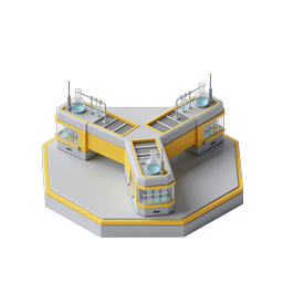 Isometric Laboratory Icon - 3D Science Station Design