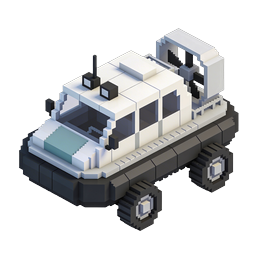 Icona 3D veicolo off-road isometrico voxel
