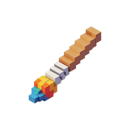 Isometric Paint Brush Icon - Creative 3D Design