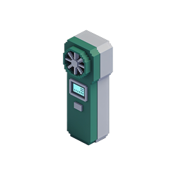 Isometric Pixel Art Parking Meter Icon - 3D Illustration