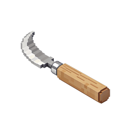 Icono de cuchillo en pixel art isométrico | Arma 3D Voxel