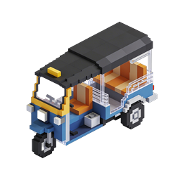 Isometric Pixel Truck Icon - 3D Voxel Vehicle Design