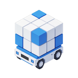 Isometric Pixel Art Vehicle Icon - Voxel Style 3D Design