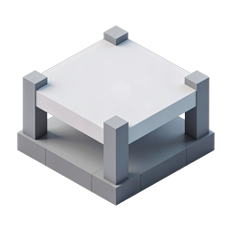 Isometrisches Plattform-Icon - 3D-Layered-Podest-Design
