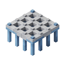 Isometric Grid Platform 3D Icon | Modern Geometric Design
