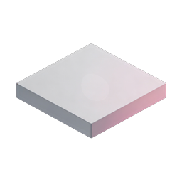 Isometric 3D Platform Slab Icon for Modern UI Design