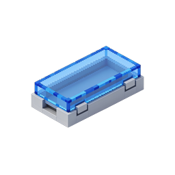 Ícone de Piscina Isométrica - Recipiente de Água Estilo 3D Voxel