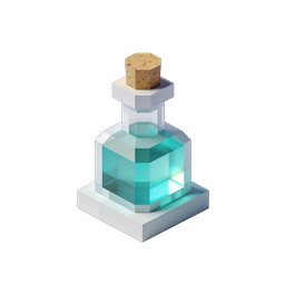 Isometric Potion Bottle Icon - 3D Glass Elixir Design