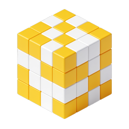 Isometric Puzzle Cube Icon | 3D Logic Game Block