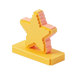 Biểu tượng Pixel Art 3D điêu khắc kim tự tháp Isometric