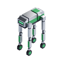 Isometric Robot Mech Icon - 3D Tech Design