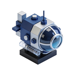 Isometric Science Machine Icon - 3D Lab Equipment