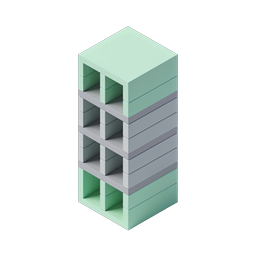 Isometrisches Server-Tower-Storage-Icon - 3D Tech
