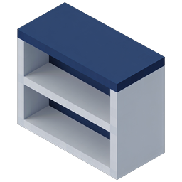 Icône d'étagère isométrique - Meuble de rangement moderne