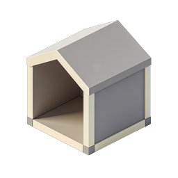 Изометрическая иконка убежища - Минималистичный 3D-дизайн