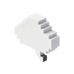 Isometric Voxel Sneaker Icon - 3D Pixel Art Shoes