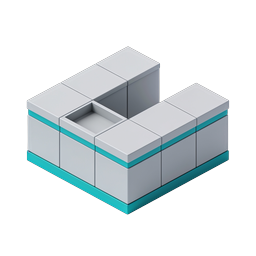 Isometric Modern Sofa Icon - 3D Furniture Design