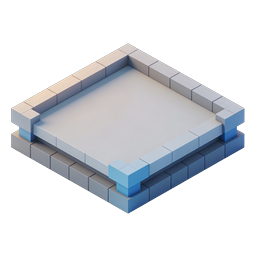 Isometric Stage Platform 3D Icon | Modern Display Podium