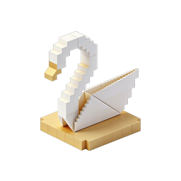 Icono 3D de escalera isométrica - Diseño de arquitectura moderna